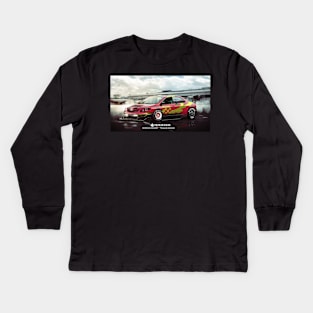 Toyota Corolla Timeattack concept render-- Digital design Art print by ASAKDESIGNS. Kids Long Sleeve T-Shirt